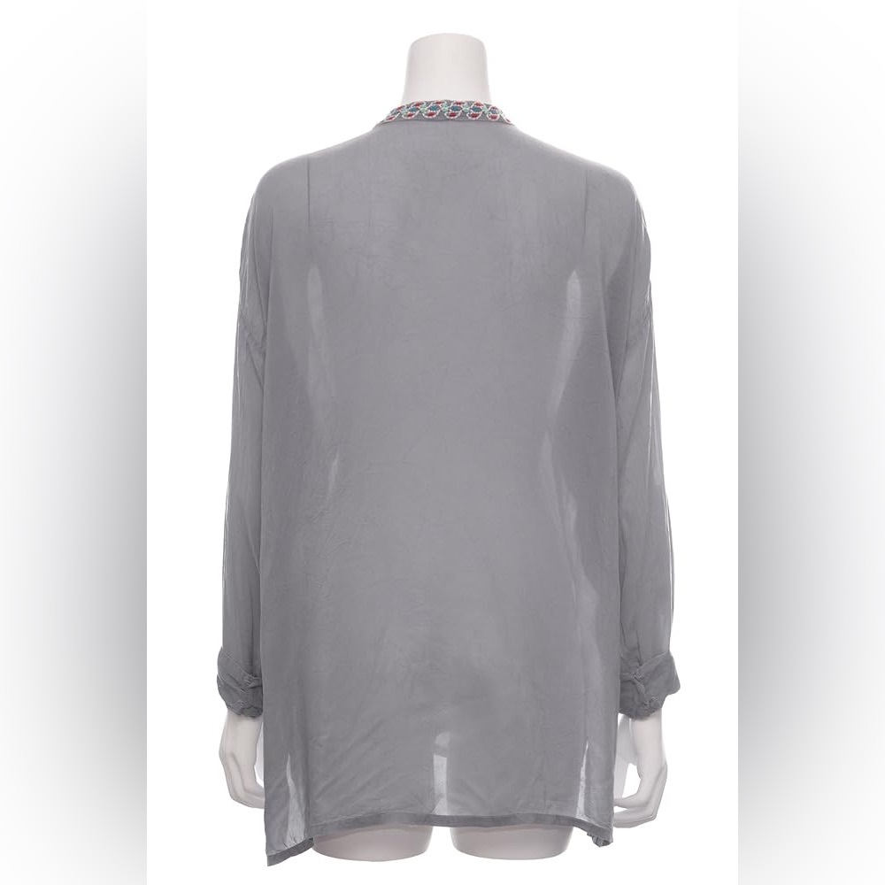 Johnny Was Collection Armor Gemstone Embroidered Blouse – Size Large - Picture 5 of 8